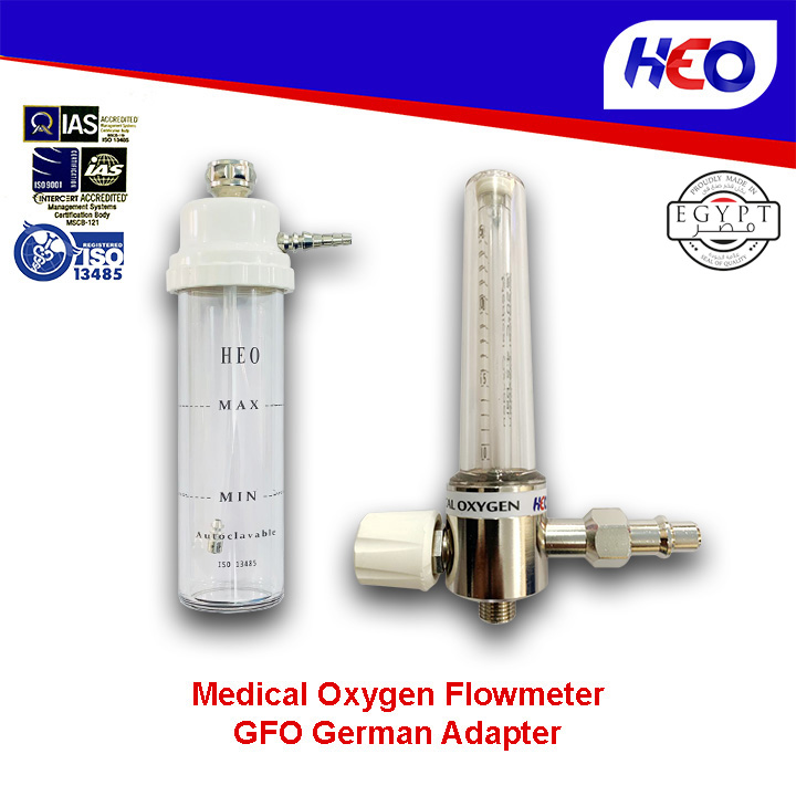 Medical Oxygen Flowmeter German Adapter شركات كوم 0744